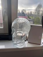 Vintage glazen hoofd, Ophalen, Zo goed als nieuw