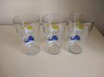 3 x drinkglas, glas met walvis erop Nesquik vintage, Ophalen of Verzenden, Zo goed als nieuw, Frisdrankglas