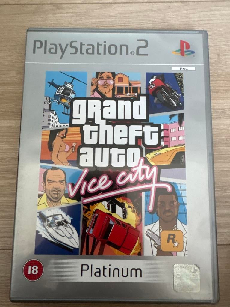 Grand Theft Auto: Vice City - PS2 Platinum, Avontuur en Actie, Gebruikt, Vanaf 18 jaar, 1 speler