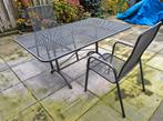 Tuintafel met twee tuinstoelen, Tuin en Terras, Ophalen, Gebruikt, Rechthoekig