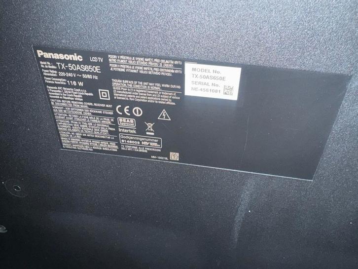 Panasonic TX-50AS650E 50 inch Full HD LCD TV, Computers en Software, Monitoren, Gebruikt, 61 t/m 100 Hz, HDMI, LED, Full HD, Onbekend