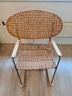 Rotan schommelstoel, IKEA Grönadal, Huis en Inrichting, Stoelen, Ophalen, Bruin, Riet of Rotan, Zo goed als nieuw