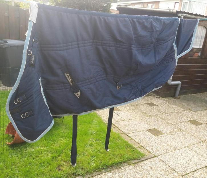 Anky deken 215 7.0 blauw, Dieren en Toebehoren, Paarden en Pony's | Dekens en Dekjes, Zo goed als nieuw, Deken, Ophalen of Verzenden