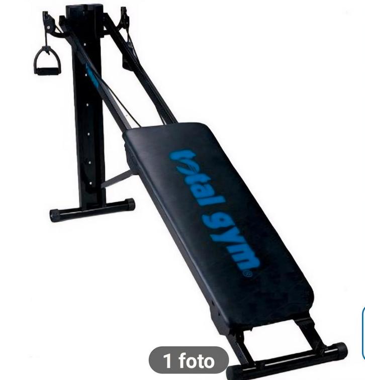 Total gym goede staat, Sport en Fitness, Fitnessapparatuur, Zo goed als nieuw, Krachtstation, Armen, Benen, Borst, Buik, Rug, Metaal