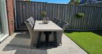 Mooie tuinset: lange tafel + 6 stoelen, Tuin en Terras, Tuinsets en Loungesets, Ophalen, Gebruikt, 6 zitplaatsen, Tuinset