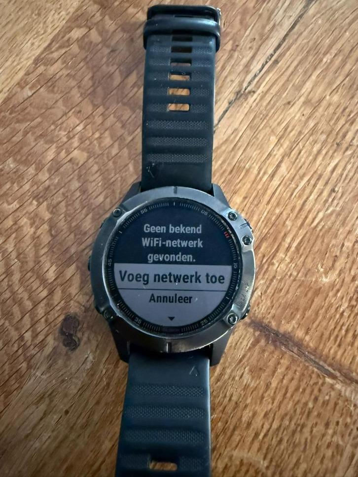 Garmin Fenix 6 Pro in zwart (47mm), Sieraden, Tassen en Uiterlijk, Sporthorloges, Gebruikt, Android, Zwart, Afstand, Calorieverbanding