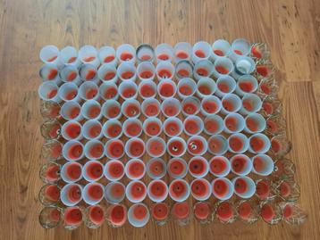 RUIM 130 GEURKAARS GLAASJES 2 VERSCHILLENDE! beschikbaar voor biedingen
