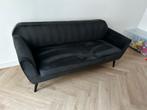 Woood rocco antraciet velvet velours fluweel bank, 150 tot 200 cm, Tweepersoons, 75 tot 100 cm, Ophalen of Verzenden