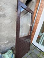 Hardhouten Buitendeur - 87,7 x 202,7 cm, Doe-het-zelf en Verbouw, Deuren en Horren, Ophalen, Gebruikt, 80 tot 100 cm, Buitendeur