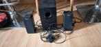 Trust speakersetje met  regelaar voor pc en extra oordopjes, Ophalen, Zo goed als nieuw