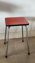 Vintage Krukje met Oranje Bovenkant, Huis en Inrichting, Ophalen, Gebruikt, Staal