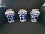 Blauw/witte sierpotjes ter decoratie, Ophalen of Verzenden, Gebruikt