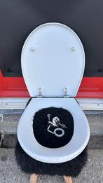 Toiletbril Pressalit 3000 mat grijs closetzitting met deksel, Ophalen of Verzenden, Gebruikt, Toilet
