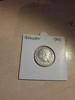 Zilveren 1/2 Gulden Wilhelmina 1904 - Zeer Fraai, Zilver, Overige landen, Ophalen of Verzenden, 50 cent