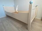 Stevig wit houten bed 210-94 met bodem en matras, Huis en Inrichting, Ophalen, 90 cm, Eenpersoons, Zo goed als nieuw