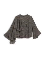 Ted Baker Pinku Printed Ruffled Blouse, maat 0, Ophalen of Verzenden, Nieuw