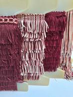 Supermooie roze  bordeaux vintage franje band, 4 haspels, Ophalen of Verzenden, Nieuw, Lint, Band of Elastiek