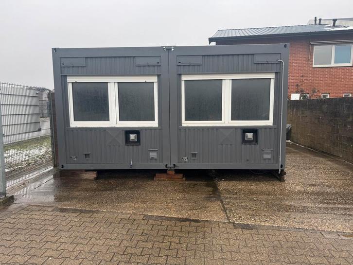 Kantoorunit ca. 6x5m, Tuin en Terras, Tuinhuizen, Zo goed als nieuw, 2 ramen, Ophalen of Verzenden