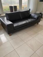 Leren Bankstel, Huis en Inrichting, Ophalen, Gebruikt, 150 tot 200 cm, Driepersoons