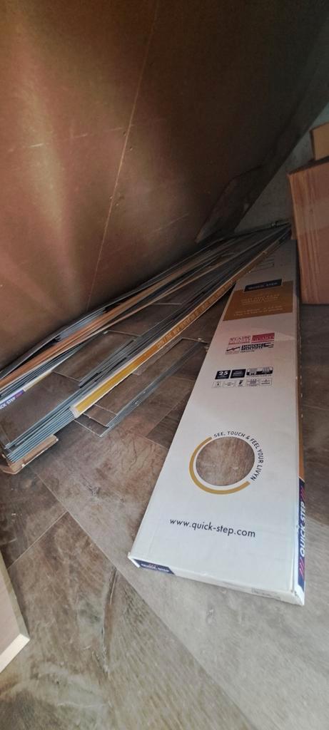 Pvc klik vloer eik bruin +/- 15 m2, Doe-het-zelf en Verbouw, Vloerdelen en Plavuizen, Nieuw, Overige typen, Kunststof, 50 tot 150 cm