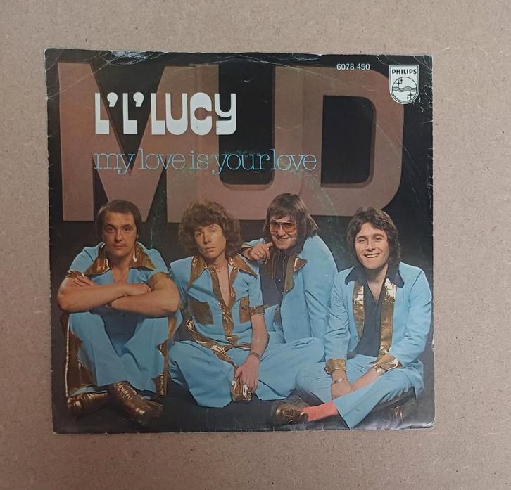 Mud - L'L'Lucy, Cd's en Dvd's, Vinyl Singles, Gebruikt, Single, Pop, 7 inch, Ophalen of Verzenden