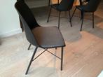 Zwarte moderne stoeltjes (3 stuks), Huis en Inrichting, Stoelen, Metaal, Drie, Zo goed als nieuw, Modern, trendy