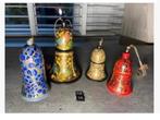 4 x Zuid Amerikaanse bellen, woondeco, 6,5 tot 10 cm, Ophalen of Verzenden, Zo goed als nieuw, X, X