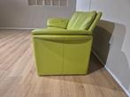 Leolux Catalpa - 2 zits Bank - Groen - Leder - Design, Huis en Inrichting, 150 tot 200 cm, Tweepersoons, Ophalen of Verzenden