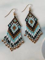 Native American fringe oorbellen "Juliez Handmade", Sieraden, Tassen en Uiterlijk, Oorbellen, Hangers, Zwart, Nieuw, Ophalen of Verzenden