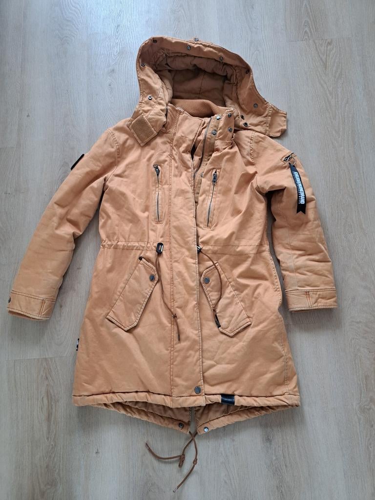 Parka Khujogenuinebrand XL, Geel, Maat 46/48 (XL) of groter, Khujo, Ophalen of Verzenden
