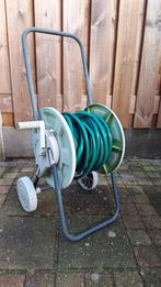 Groene Tuinslang Haspel - 15 Meter, Tuin en Terras, Ophalen of Verzenden, Gebruikt, Tuinslanghaspel