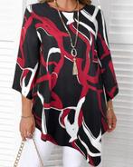 Top Sophia Rood (44 tm 52) ** NIEUW**, Kleding | Dames, Grote Maten, Verzenden, Nieuw, Zwart, Shirt of Top
