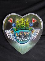 Schilderij hamsa hand/love, Peace hart, Ophalen of Verzenden