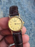 Vintage Seiko dameshorloge – quartz – werkend, Ophalen of Verzenden, Gebruikt, Leer, Seiko