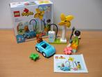 Duplo 10985  **Windmolen en electrische auto in doos**, Ophalen of Verzenden, Zo goed als nieuw, Complete set, Duplo