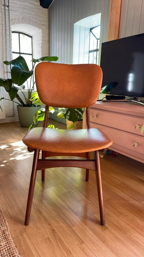 4 Bako stoelen, Huis en Inrichting, Stoelen, Zo goed als nieuw, Vier, Hout, Bruin, Ophalen
