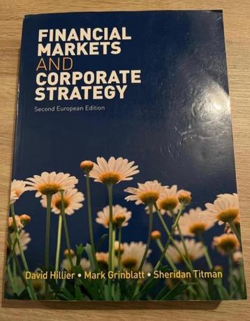 Financial markets and corporate strategy beschikbaar voor biedingen