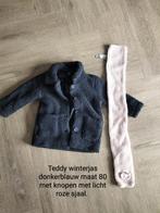 Meisjes teddyjas maat 80 met sjaal, Kinderen en Baby's, Babykleding | Maat 80, Ophalen of Verzenden, Gebruikt, Meisje, Jasje