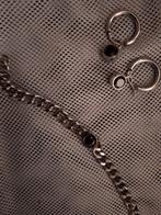 Armband met oorbellen passend nieuw, Sieraden, Tassen en Uiterlijk, Armbanden, Ophalen of Verzenden, Zo goed als nieuw, Zwart