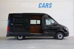 Volkswagen Crafter 2.0 TDI ZWART L3/H3 HIGHLINE € 28.850,0, Auto's, Bestelauto's, Nieuw, Origineel Nederlands, 1956 kg, Leder en Stof