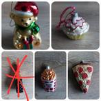 Glazen kerstornament beer cupcake pizza french fries kerst, Diversen, Kerst, Ophalen of Verzenden, Zo goed als nieuw