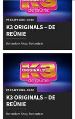 K3 tickets ruilen!, Tickets en Kaartjes, Drie personen of meer