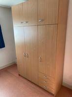 Grote kledingkast met deuren en lades, Ophalen, Gebruikt, 100 tot 150 cm, 200 cm of meer