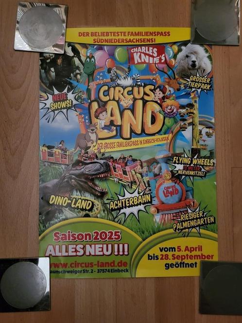 Circus/ Circus Charles Knie/ affiche ''Circusland''/ 2025., Verzamelen, Overige Verzamelen, Gebruikt, Ophalen of Verzenden