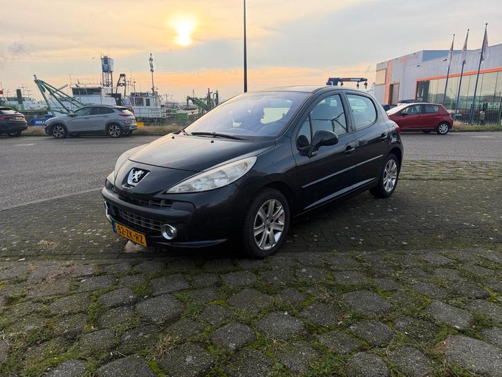 Peugeot 207 1.6 VTI 16V 5DR 2008 Zwart - Airco - 5 deurs, Auto's, Peugeot, Bedrijf, ABS, Airbags, Airconditioning, Centrale vergrendeling