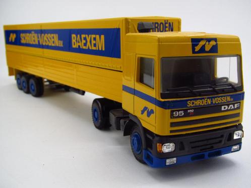 Lion car - DAF 95 model '' Schroën Vossen Baexem '', Hobby en Vrije tijd, Modelauto's | 1:50, Zo goed als nieuw, Bus of Vrachtwagen