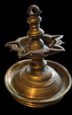 Antiek bronzen Olielamp, Antiek en Kunst, Verzenden, Koper of Brons