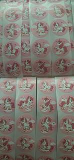 Nr. 19 :   80   stuks mooie unicorn stickers wit / roze ., Ophalen of Verzenden, Nieuw, Meerdere stickers