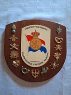 Wapenschild onderoffiersmess Harderwijk 1969, Ophalen of Verzenden, Landmacht, Nederland