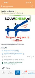 Levelling systeem voor mooi tegel resultaat Bouwcheap, Ophalen of Verzenden